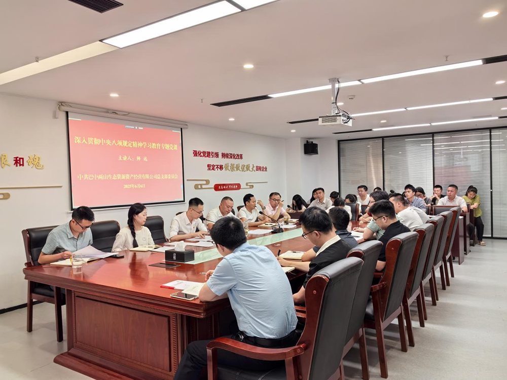 巴中兩山公司召開(kāi)警示教育會(huì)